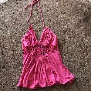 Sky Pink halter Top Size Medium